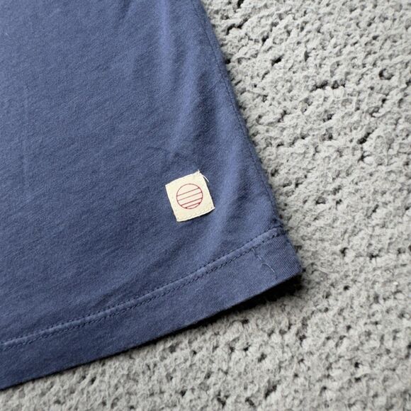 Marine Layer Shirt Mens Medium Blue Crewneck Bottoms Up Graphic Aloha Resort Tee - Picture 2 of 11